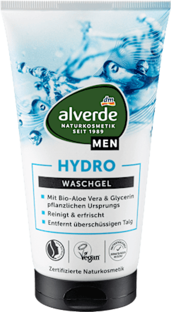 Alverde MEN hydro wasgel, 150 ml
