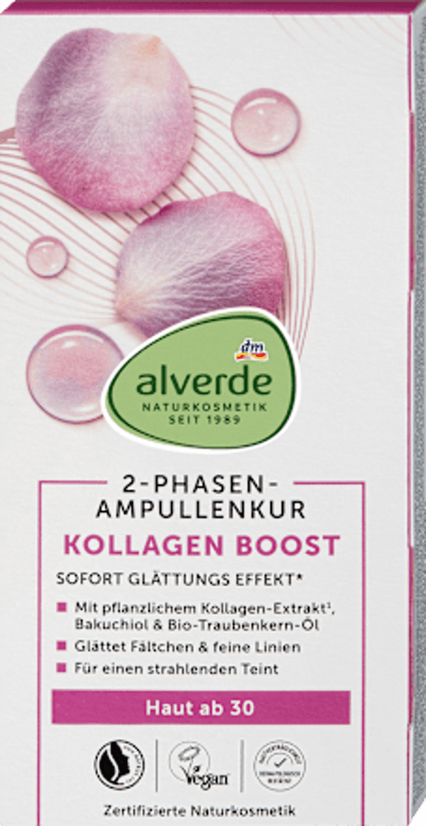Alverde Kollageen Boost 7-daagse ampullenkuur, 7 x 2 ml