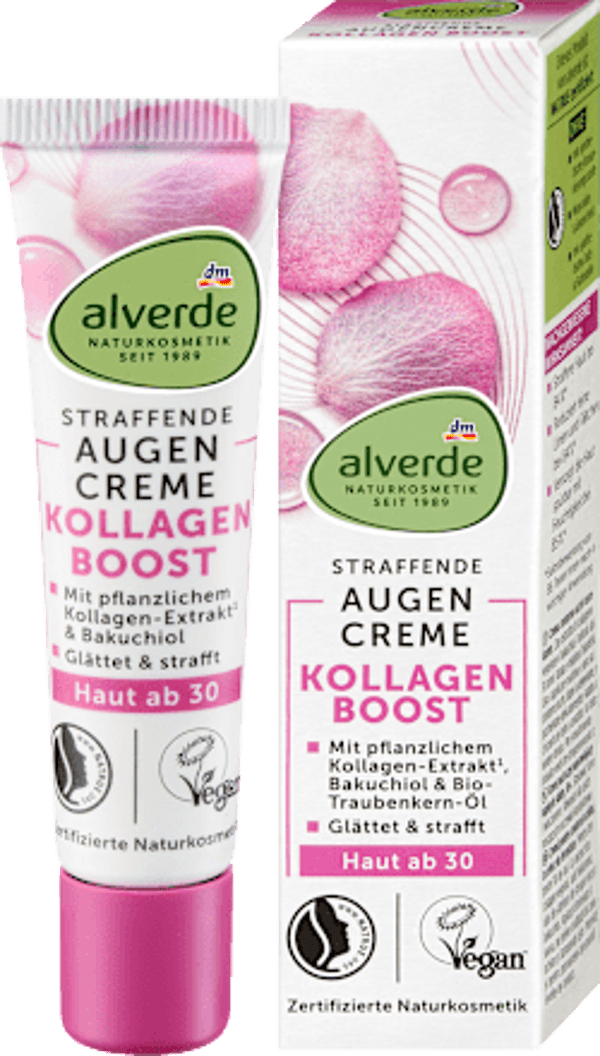 Alverde Collageen Boost Verstevigende Oogcrème, 15 ml