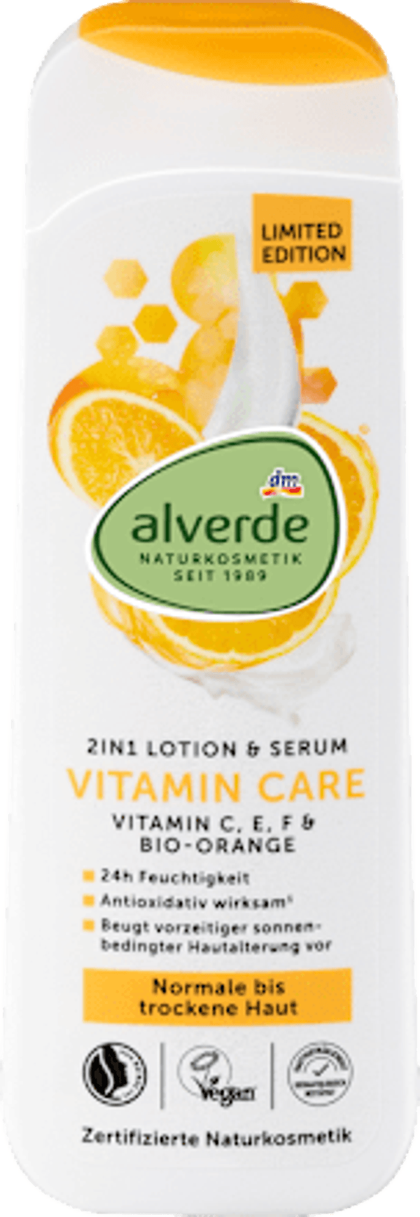 Alverde Bodylotion & Serum 2in1 Vitamin Care, 250 ml