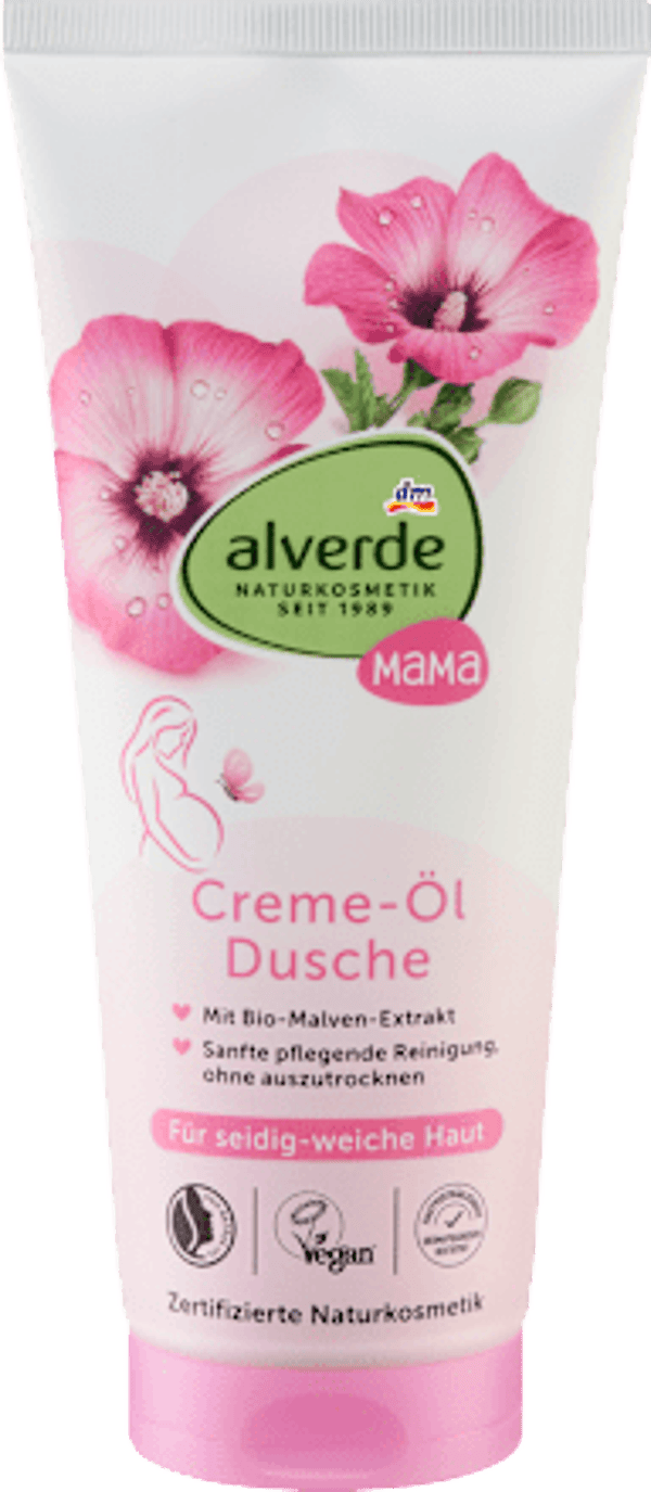 Alverde MAMA crème-olie douche,  200 ml
