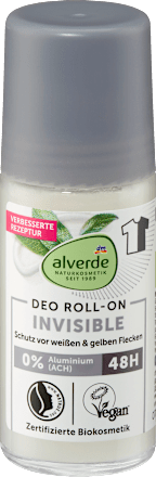 Alverde Deodorant roll-on Invisible Unisex, 50 ml