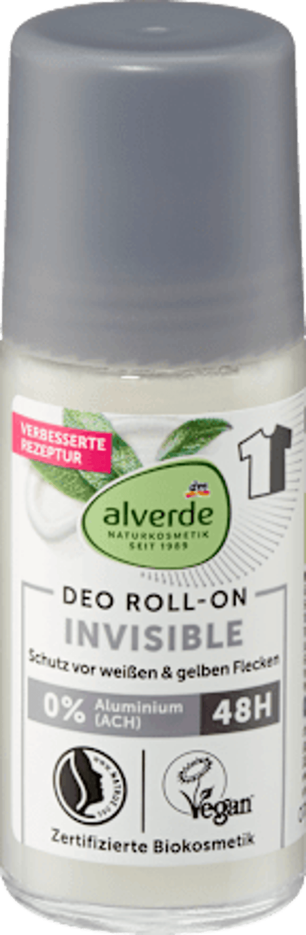 Alverde Deodorant roll-on Invisible Unisex, 50 ml