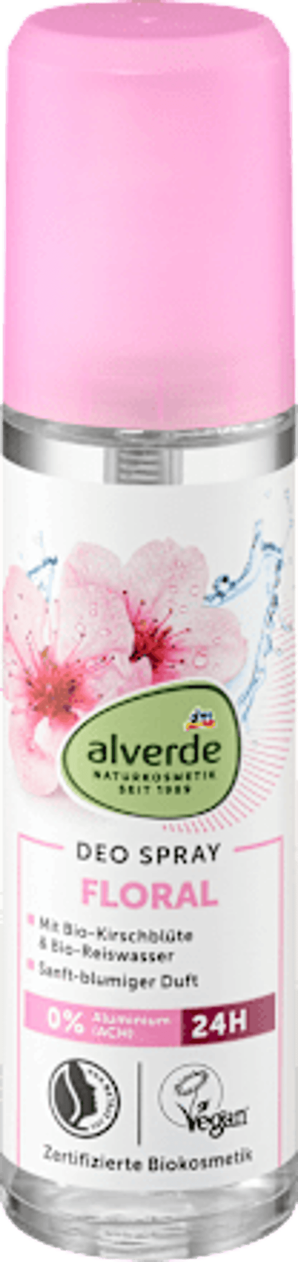 Alverde Deodorant Verstuiver Floral, 75 ml