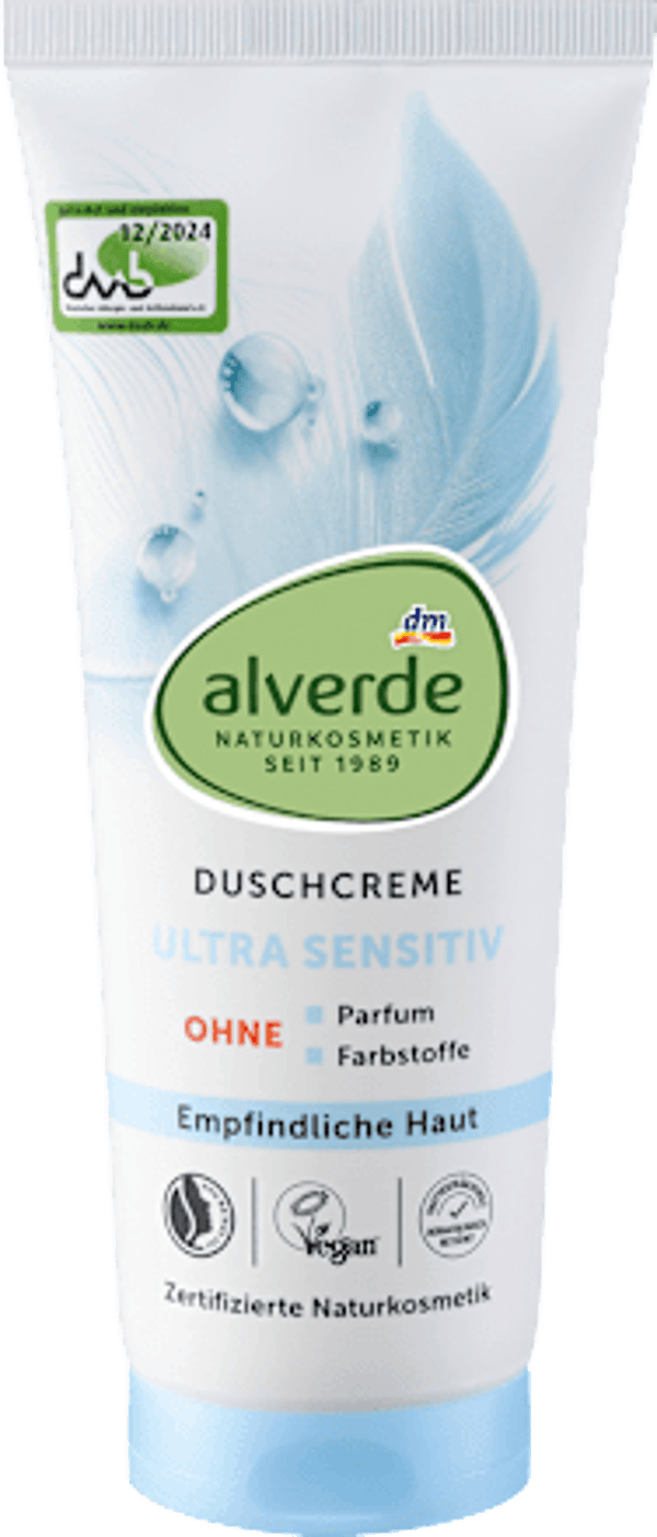 Alverde Ultra Sensitive Douchecrème, 200 ml