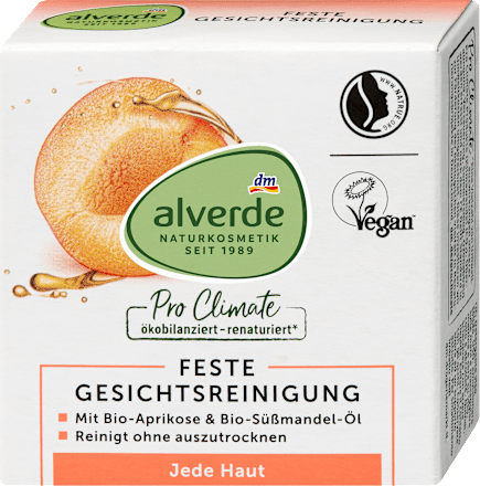Alverde gezichtsreinigingsbar Abrikoos & Mango, 75 gr