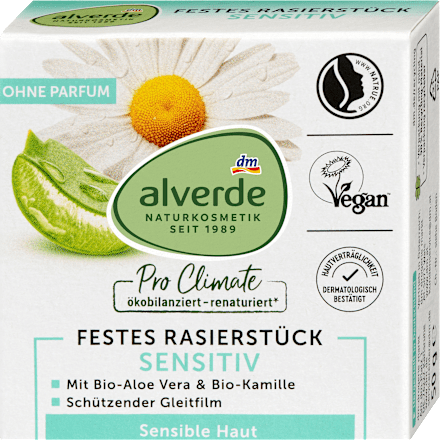 Alverde Sensitive Scheerzeep Bar,  50 gram