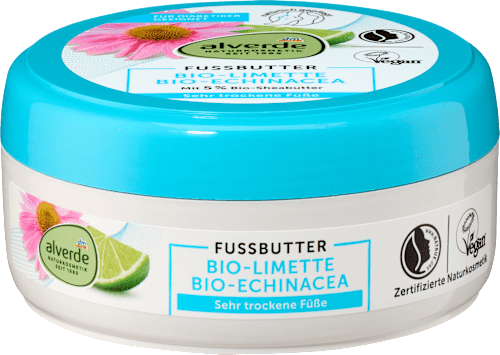 Alverde Voetenbutter Limoen & Echinacea, 200 ml
