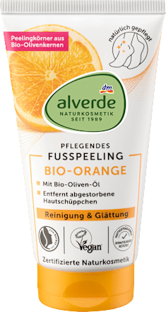 Alverde Voeten Scrub met Sinaasappel, 75 ml