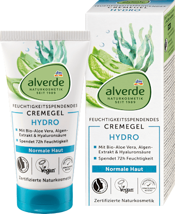 Alverde Hydro Gel Crème vochtinbrengend, 50 ml