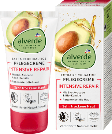 Alverde Intensive Repair Gezichtscrème Avocado, 50 ml