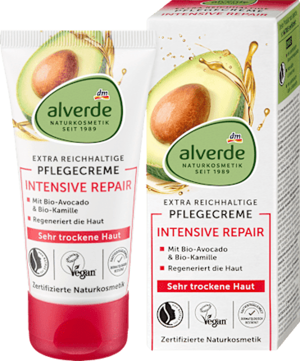 Alverde Intensive Repair Gezichtscrème Avocado, 50 ml
