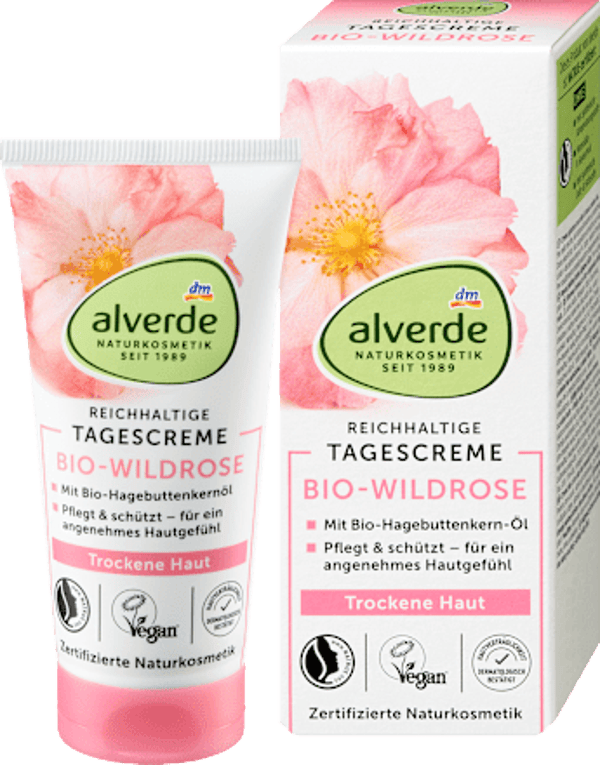 Alverde Wilde Roos Dagcrème, 50 ml