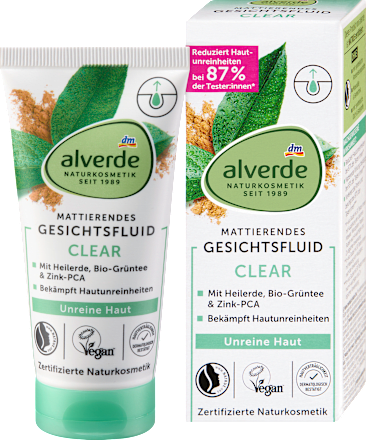 Alverde Clear Gezichtsfluid, 50 ml
