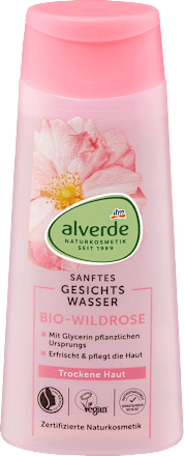 Alverde Wilde Roos Gezichtswater Soft, 200 ml