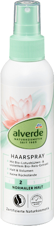 Alverde Haarspray Lotusbloem & Paarse Rijstextract, 150 ml