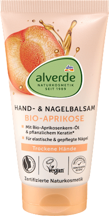 Alverde Hand- en Nagelbalsem Abrikoos, 75 ml