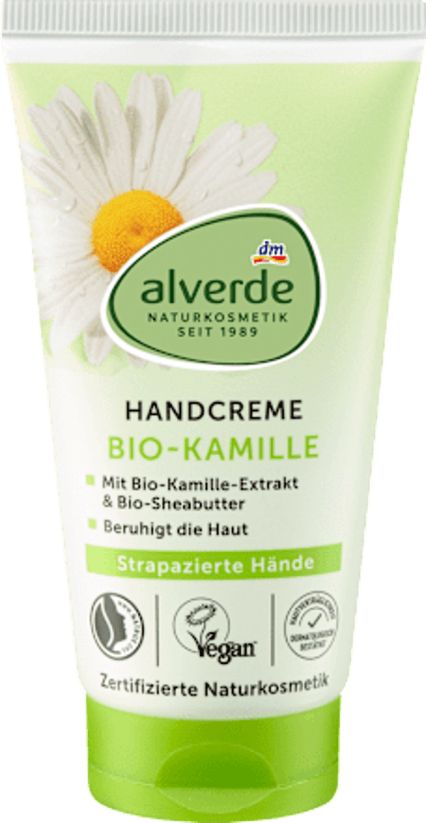 Alverde Handcrème Kamille & Shea Butter, 75 ml