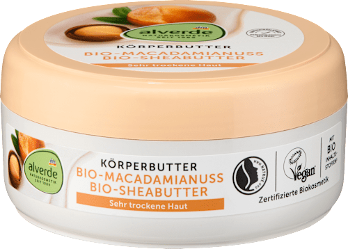 Alverde Body Butter Macadamia, 200 ml
