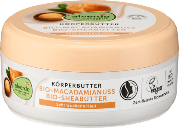 Alverde Body Butter Macadamia, 200 ml