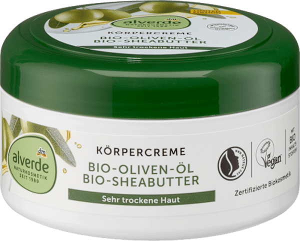 Alverde Bodybutter Bio Olijfolie en Shea Butter, 300 ml