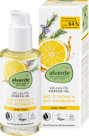Alverde Body Olie Cellulite Citroen & Rozemarijn, 100 ml
