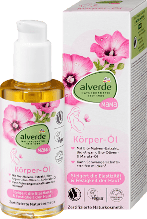 Alverde MAMA lichaamsolie, 100 ml