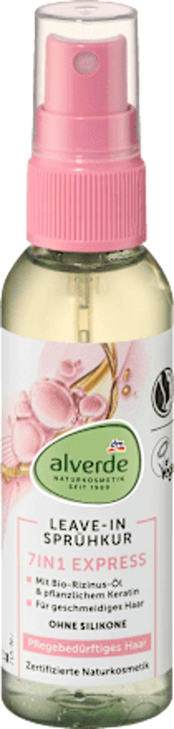 Alverde verzorgende Spraykuur Beschadigd Haar 7in1 express, 75 ml