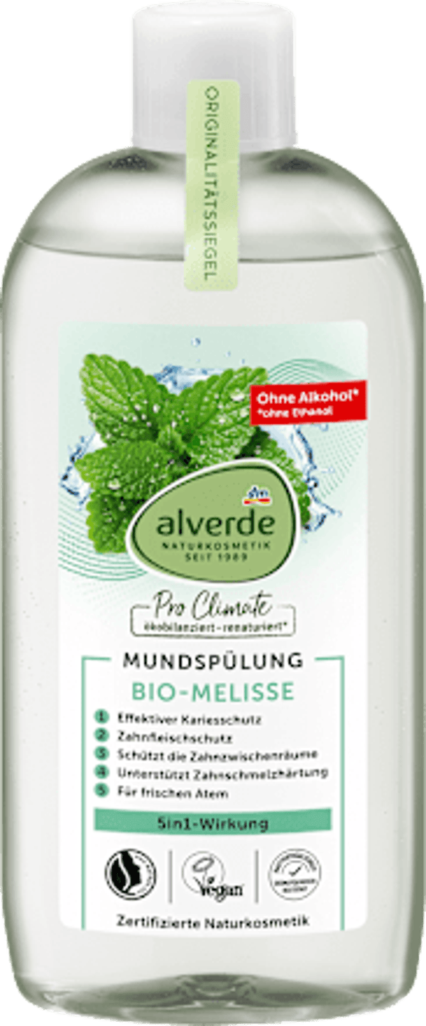 Alverde Mondspoeling Melisse, 500 ml
