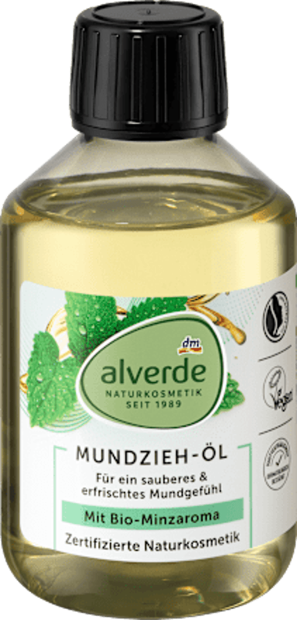 Alverde Oil Pulling Ayurvedische Mondreiniging Bio-Munt, 200 ml