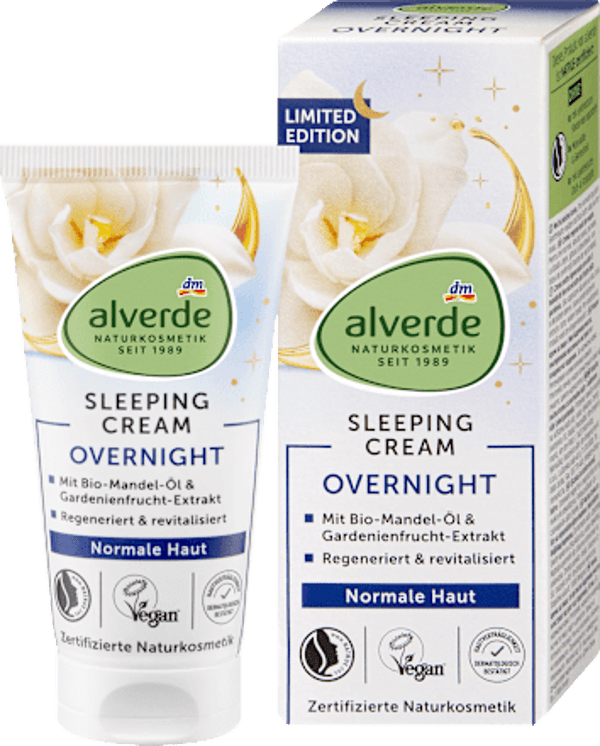 Alverde nachtcrème Overnight Sleeping, 50 ml
