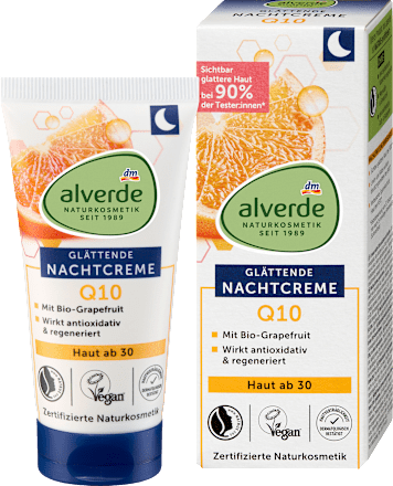 Alverde Q10 Nachtcrème Huid vanaf 30 jaar, 50 ml