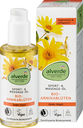 Alverde Arnika Sport- en Massage Olie, 100 ml