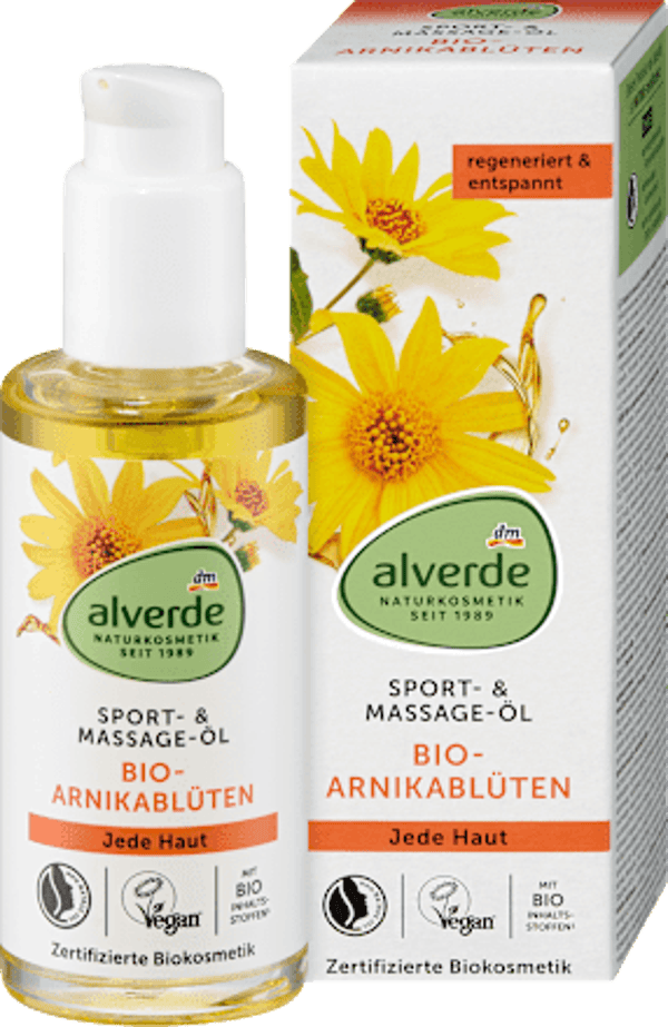Alverde Arnika Sport- en Massage Olie, 100 ml