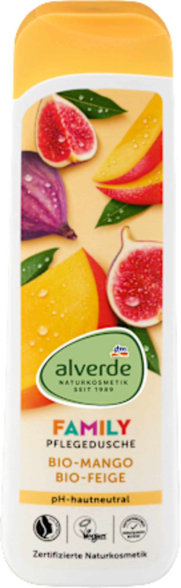 Alverde FAMILY  verzorgende douchegel mango/vijg,  300 ml