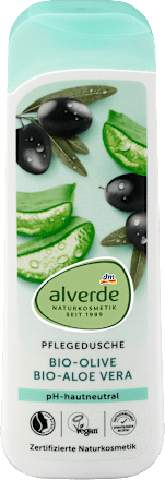 Alverde verzorgende douchegel olijf/aloë vera,  250 ml