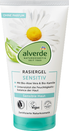Alverde Sensitive Aloe Vera en Kamille Scheergel, 150 ml