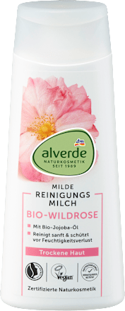 Alverde Wilde Roos Reinigingsmilk mild, 200 ml