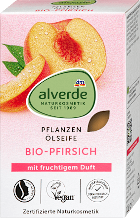 Alverde handzeep met perzik, 100 gram