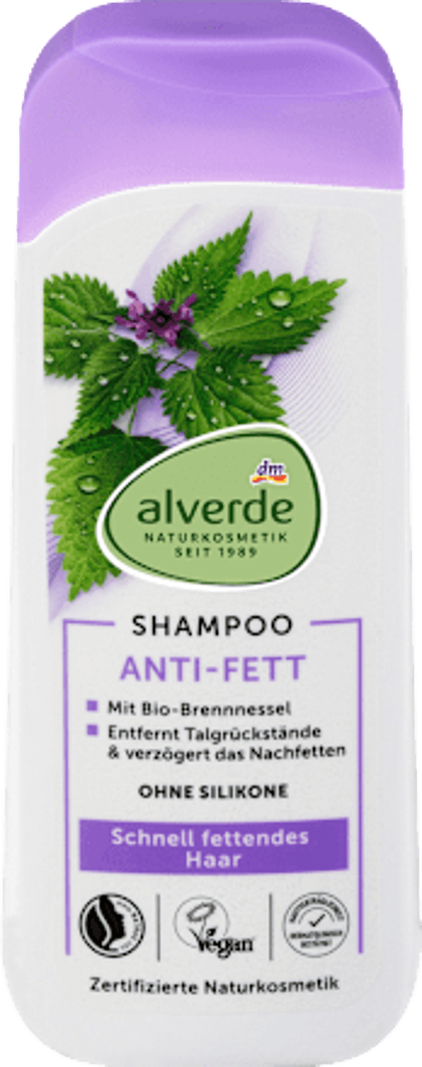 Alverde shampoo Vet haar, 200 ml