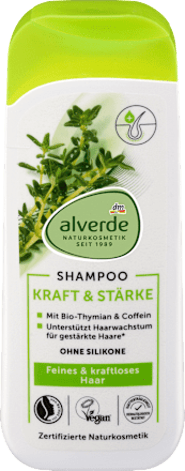 Alverde shampoo, Kracht & Veerkracht, 200 ml