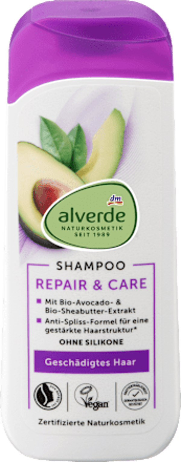 Alverde shampoo Repair & Care, 200 ml