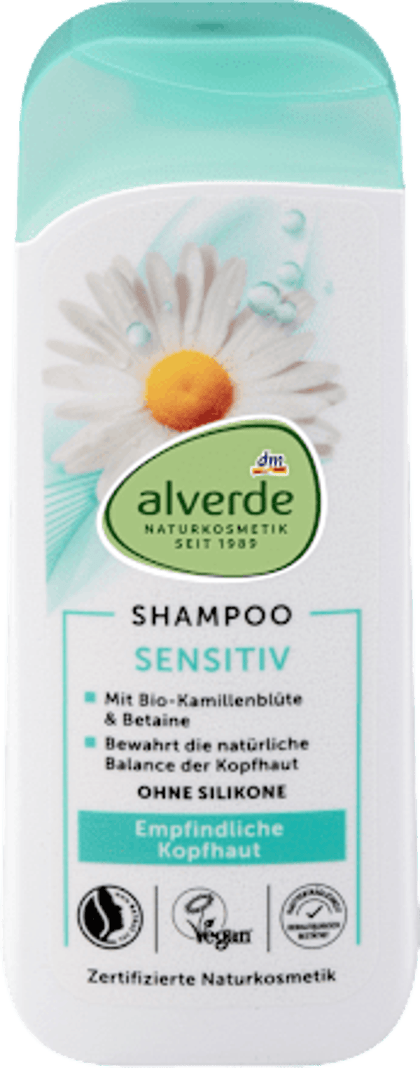 Alverde shampoo Sensitive kamille, 200 ml