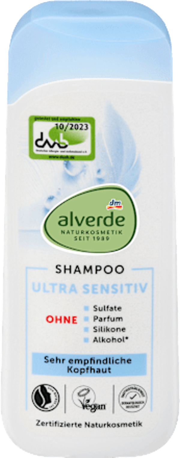 Alverde Ultra Sensitive Shampoo, 200 ml