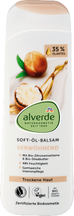 Alverde Bodylotion Soft-Oil-Balsem Citroenverbena Shea Butter, 250 ml