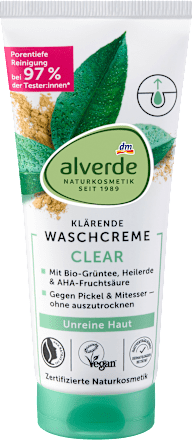 Alverde Clear Wascrème, 100 ml