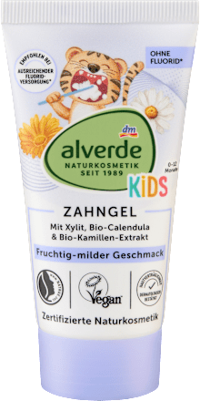 Alverde Kinder Tandgel 0-12 maanden zonder fluoride