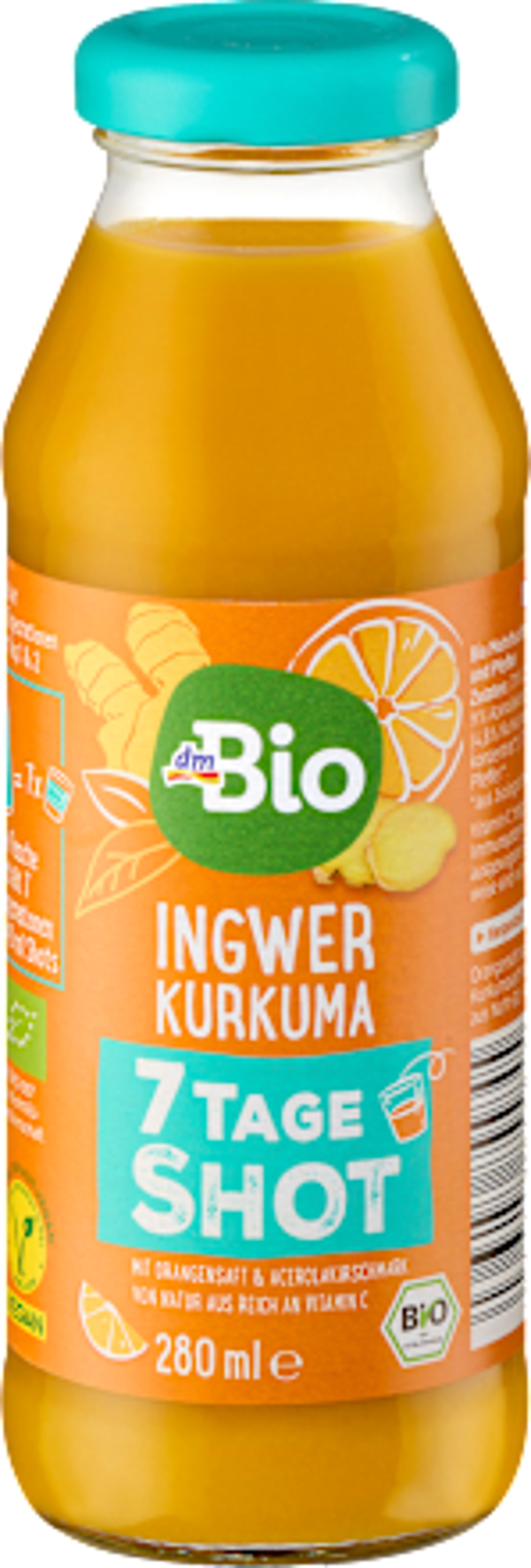Bio Gember & Kurkuma Shot 7 dagen 280 ml