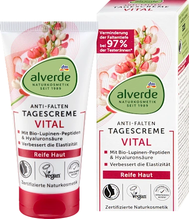 Alverde Vital Dagcrème Anti-Rimpel Rijpe Huid, 50 ml