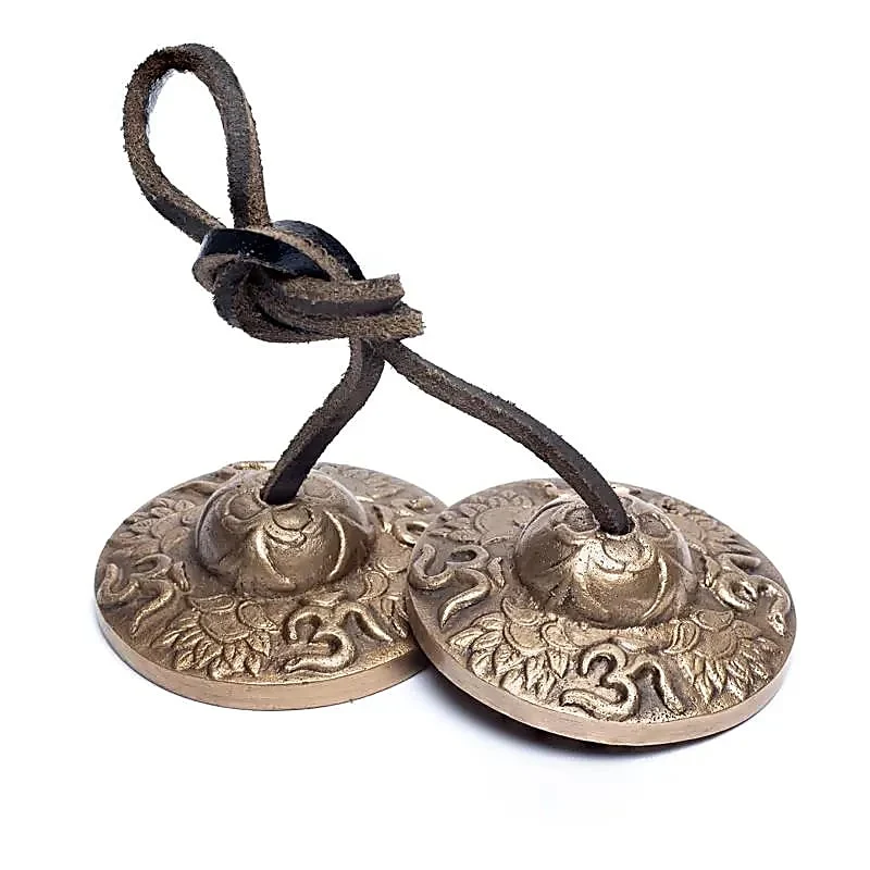 Tingsha's Ohm met lotus 200 gram 6 cm